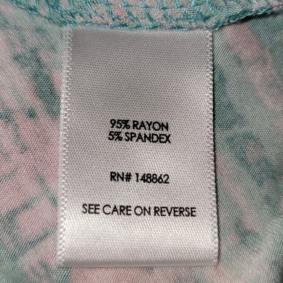 NEW NWT Torrid Plus Size Midi Super Soft Hankerchief Sangria Sunset Dress Sz 2X - Picture 6 of 8